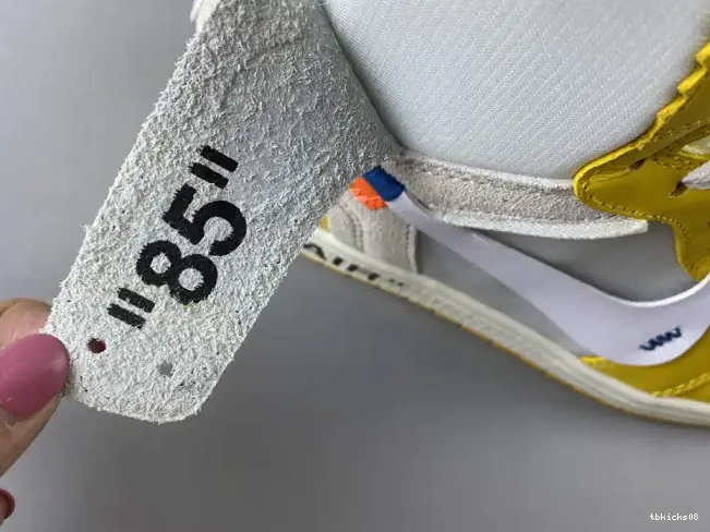 Rep TBkick Dark Jordan Yellow-Cone Air 1 AQ0818-149 Powder Off-White White NRG x 0605
